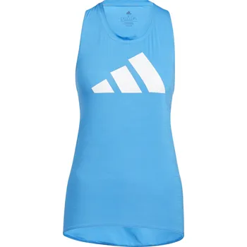 Dámské funkční tílko adidas WTR 3BARLOGO TK W modré HE6841 - XS | UK 8 | US 9,5