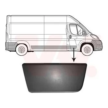 Lišta karosérie Ozdobná / ochranná lišta, dveře VAN WEZEL 0982404