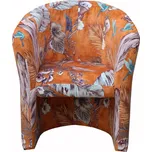 VEGAS křeslo, oranžovobílé