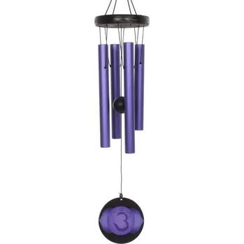 Zvonkohra trubková Čakra 75 cm fialová