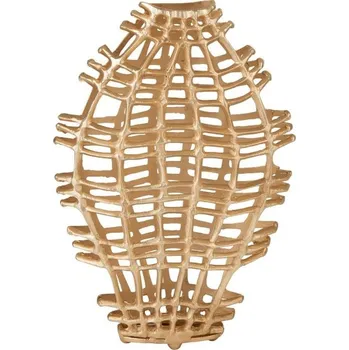 Váza Zlatá váza Koral Gold S - 40*13*64 cm