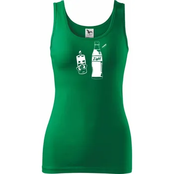 Dámské tričko Smutná cukřenka - Dámské tílko - L ( Středně zelená )