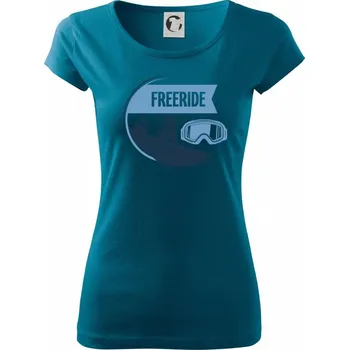 Dámské oblečení Freeride snowboard kruh - Dámské triko Pure - L ( Petrolejová )