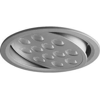 PANLUX Svítidlo LED 12W 12LED - CW podhledové výklopné IP20 aluminium KVL-12S/AL