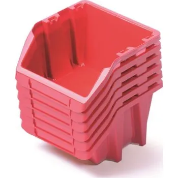 Prosperplast Plastové boxy 214x198x133mm Red 6ks