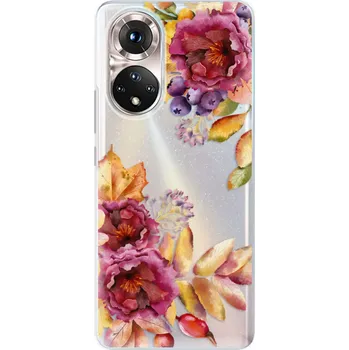 Odolné silikonové pouzdro iSaprio - Fall Flowers - Honor 50