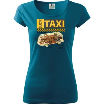 Dámské tričko Classic taxi - Dámské triko Pure - XS ( Petrolejová )