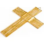 Skleněný kříž na stěnu VINTAGE malý