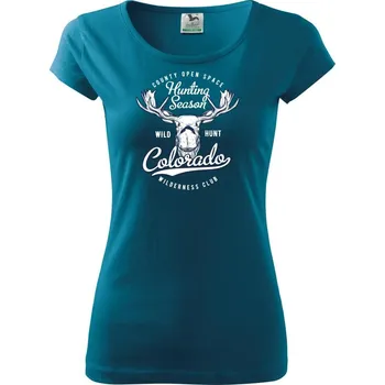 Dámské tričko Colorado hunting - Dámské triko Pure - S ( Petrolejová )