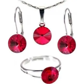 Souprava šperků Swarovski souprava RIVOLI SIAM Rhodium