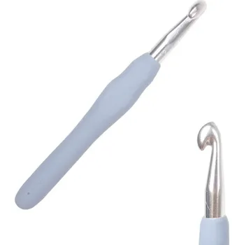 Rybářský háček Háček s pogumovanou ručkou 8mm šedý