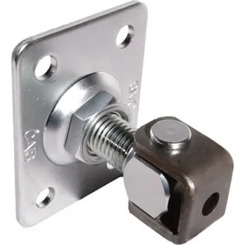 brána CAIS HP 24 R - regulovatelný pant s plotnou k přišroubování na betonový sloupek, pro brány a branky, závit M24