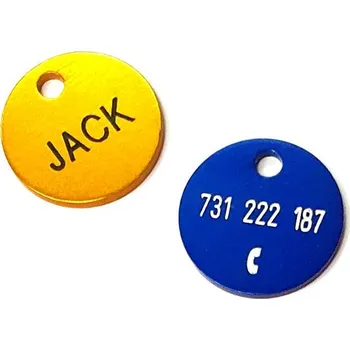 Gravírování Gravírovaná psí známka - kolečko střední | Gravírování, smalt, piktogramy Gravírování Psí známky