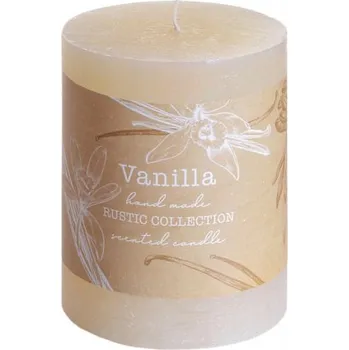 Svíčka Svíčka RUSTIC VÁLEC vonná vanilka d7x9cm
