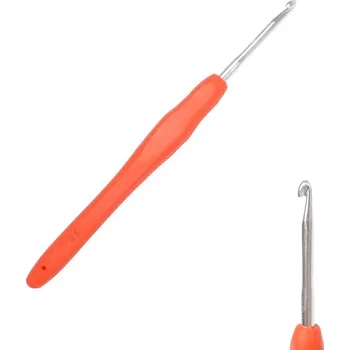 Rybářský háček Háček s pogumovanou ručkou 3,0mm oranžový