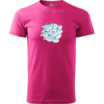 Pánská móda Hejno ryb - Klasické pánské triko vyšší gramáže - 2XL ( Purpurová )