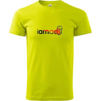 I am a DJ - Klasické pánské triko vyšší gramáže - 3XL ( Limetková )