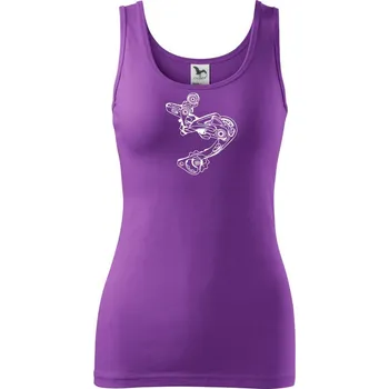 Dámské tričko Cyclo přehazovačka - Dámské tílko - XL ( Fialová )