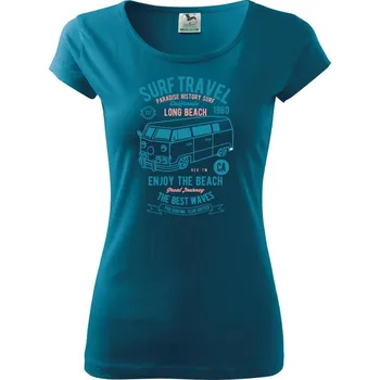 Dámské oblečení Surf Travel - Dámské triko Pure - XL ( Petrolejová )