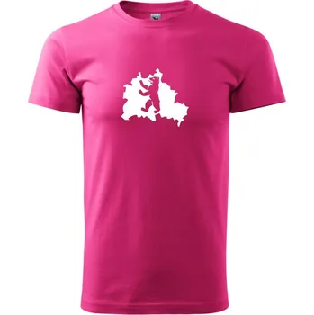 Pánská móda Berlín Erb - Klasické pánské triko vyšší gramáže - S ( Purpurová )