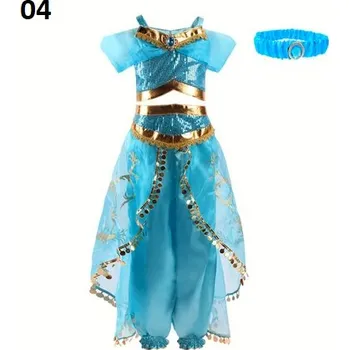 Karnevalový kostým Disney Kostým princezny Jasmíny (Aladinova lampa) Varianta: 04 šaty s čelenkou, Velikost: 110 (3 roky)