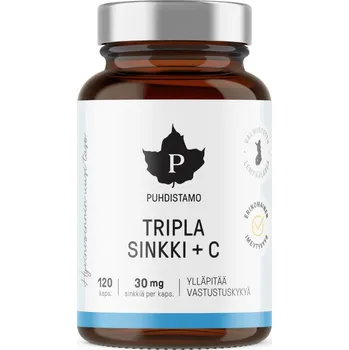 Puhdistamo Sinkki +  C 30 mg 120 cps.