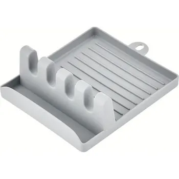 Odkládací podložka na zašpiněné vařečky s odkladačem na poklici Barva: Šedá