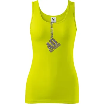 40 let na krku řetěz - Dámské tílko - XL ( Limetková )