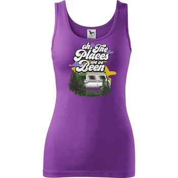 Dámské tričko Oh the places - Dámské tílko - L ( Fialová )