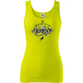 Dámské tričko Mountain Adventure Climbing - Dámské tílko - M ( Limetková )