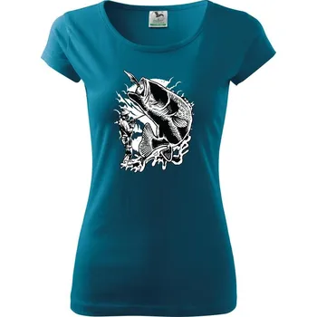 Fisherman - Dámské triko Pure - 3XL ( Petrolejová )