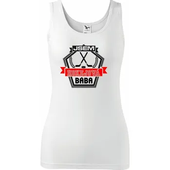 Jsem hokejový děda / hokejová bába - Dámské tílko - S ( Bílá )