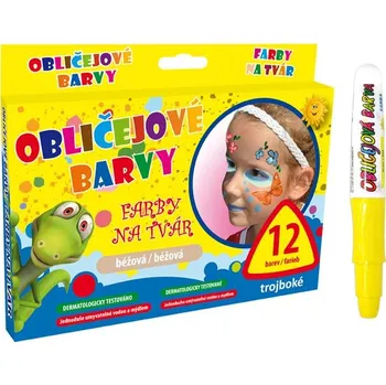 Speciální výtvarná barva UNIPAP barvy na obličej žlutá 6330531 209819