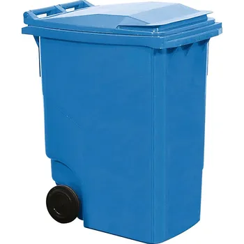 Popelnice Popelnice s kolečky, plastová, objem 360 l, modrá
