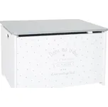 Dětská výklopná truhla na hračky – šedá