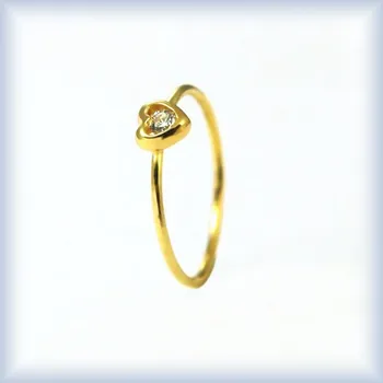 Prsten bílé zlato 60