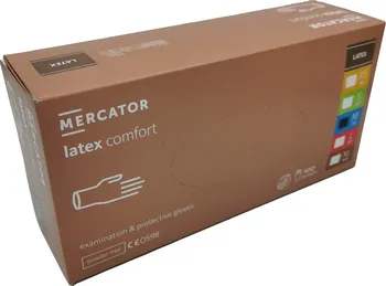 Vyšetřovací rukavice Mercator Medical Latex Comfort béžové