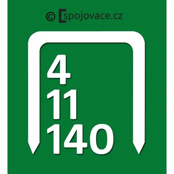 Průmyslová sponka Spony Rapid 4/11/140, délka 14 mm, 5.000 ks