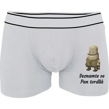Boxerky Boxerky Kariban s potiskem Pan tvrďák pánské