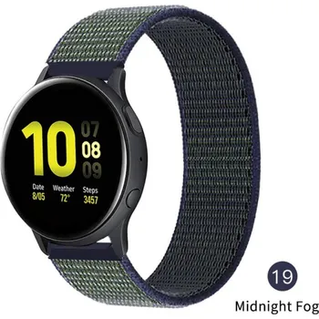 Příslušenství k chytrým hodinkám Nylonový Pásek Na Hodinky 20 Mm - Řemínek Varianta: Midnight Fog 19