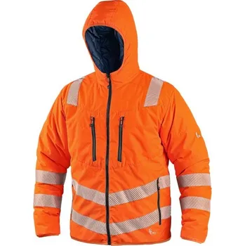 pracovní bunda CXS Chester výstražná oboustranná oranžová/modrá L