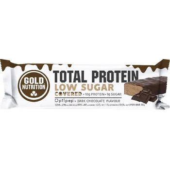 GoldNutrition Total Protein Low Sugar Covered 30 g hořká čokoláda