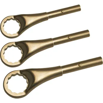 Klíč 18dílná sada očkových klíčů, 24-85 mm, z bronzu, nejiskřivé, pro použití Ex oblasti