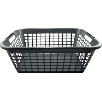 Odpadkový koš INJETON PLAST Plastový koš na prádlo 35 l šedá