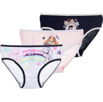 Kalhotky Trojbalení kalhotek Paw Patrol - bílá/růžová/černá Velikost: 116/128