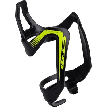 Košík na láhev Košík na láhev CTM ORBIT, otočný o 70°, plastový černý, limetka potisk