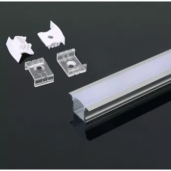 LED lišta V-TAC Lišta pro LED pásek, hliníková, zapuštěná - 200cm