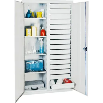 Skříňka na nářadí Dílenská skříň Professional 2000, 16 zásuvek a 4 police, šedá, š 1000 mm