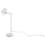 Trio Leuchten 512400131 MARLEY white - Stolní bodová lampička v bílé barvě 1 x GU10, 45cm (Bílá lampa na pracovní stůl s vypínačem na stínidle)