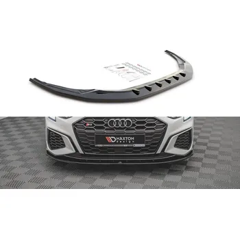 Karosérie Spojler pod nárazník lipa V.1 Audi S3 / A3 S-Line 8Y černý lesklý plast